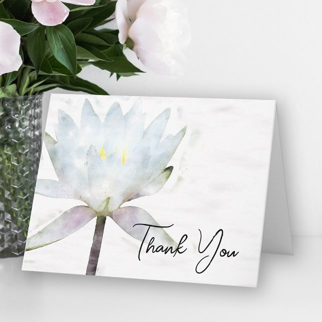 White Water Lily Funeral Sympathy Thank You (Creator Uploaded)