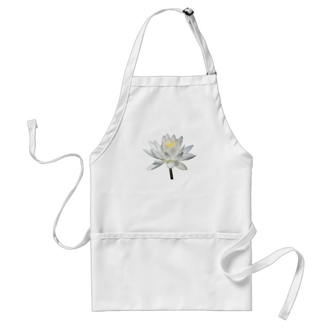 White Water Lily in Sunshine Standard Apron (Front)