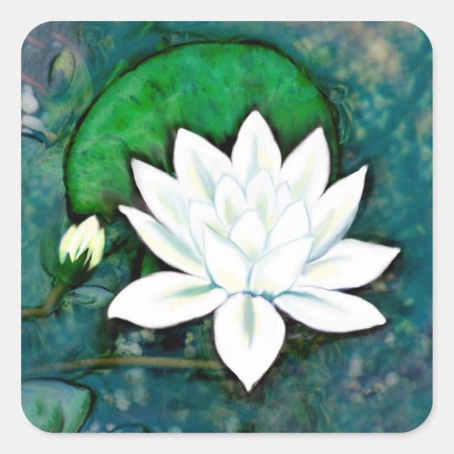 White Water Lily Stickers (Front)