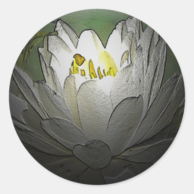 White Water Lily Stickers (Front)