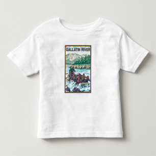 White Water Rafting - Gallatin River, Montana Toddler T-Shirt