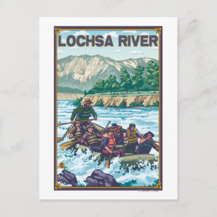 White Water Rafting - Lochsa River, Idaho Postcard