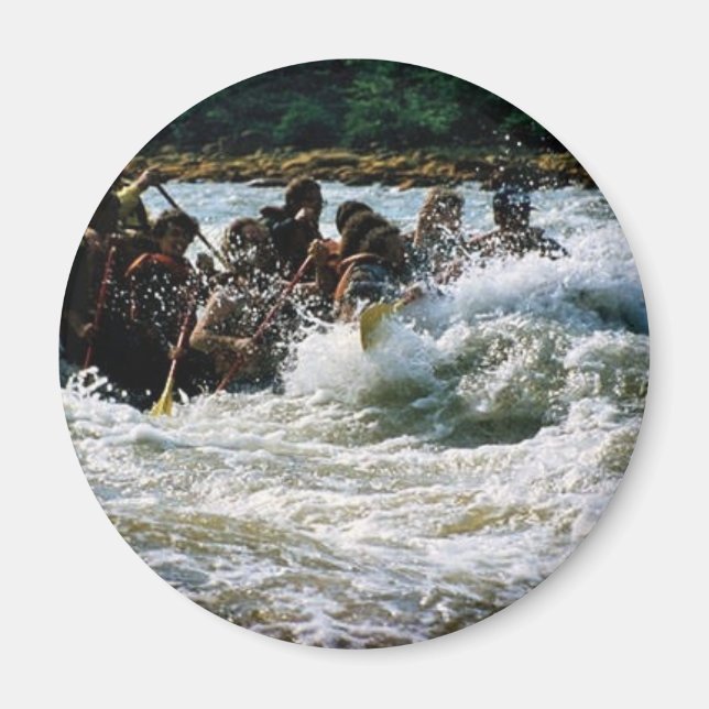 White Water Rafting Magnet (Front)