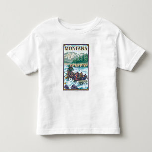 White Water Rafting - Montana Toddler T-Shirt