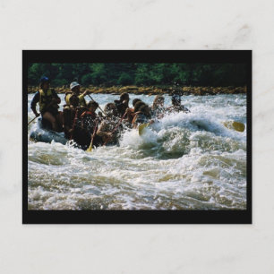 White Water Rafting Postcard