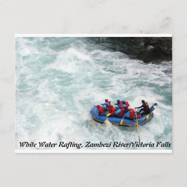 White Water Rafting Postcard (Front)