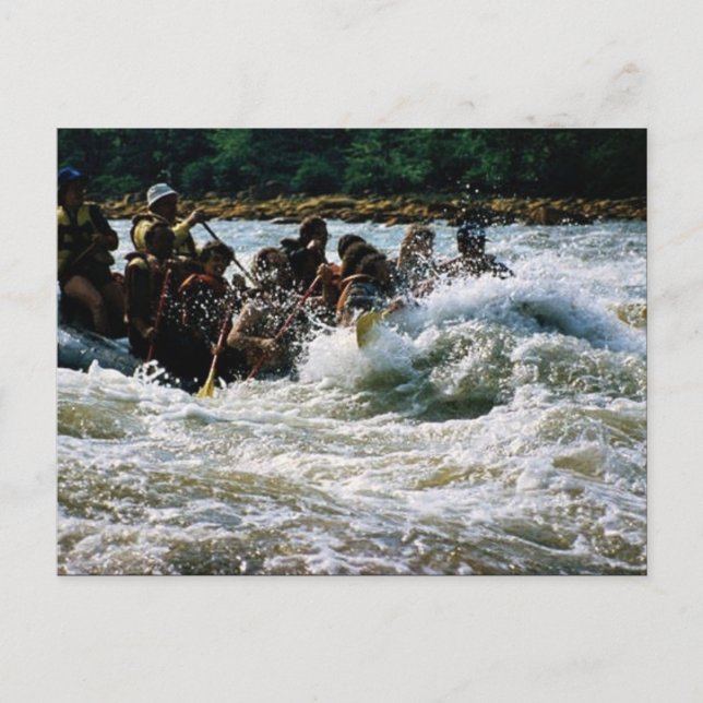 White Water Rafting Postcard (Front)