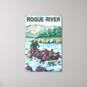 White Water Rafting - Rogue River, Oregon Canvas Print
