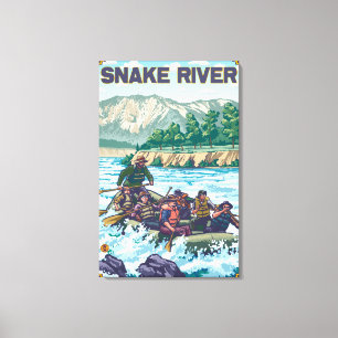 White Water Rafting - Snake River, Idaho Canvas Print