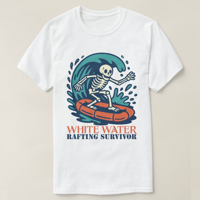 White Water Rafting Survivor T-Shirt (Design Front)