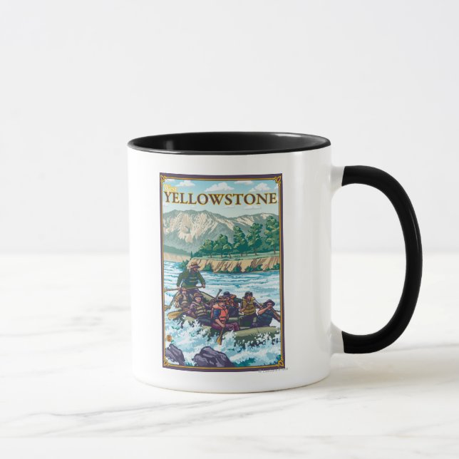 White Water Rafting - West Yellowstone, Montana Mug (Right)