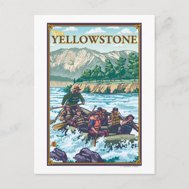 White Water Rafting - West Yellowstone, Montana Postcard (Front)
