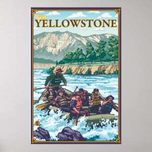 White Water Rafting - West Yellowstone, Montana Poster