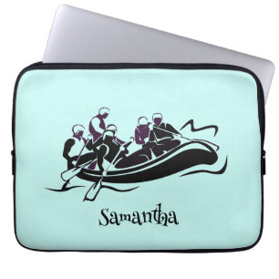 White Water River Rafting Design Laptop Sleeve