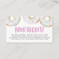 White Watercolor Doughnuts Sprinkles Book Request