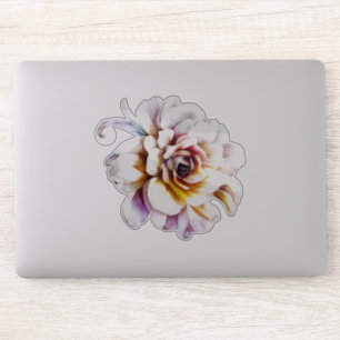 White Watercolor Rose Flower