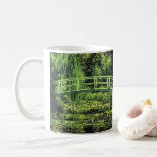 White Waterlilies by Claude Monet, Vintage Art Coffee Mug