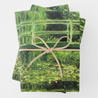 White Waterlilies by Claude Monet, Vintage Art