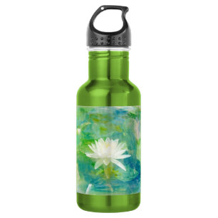 White Waterlily Blossom 532 Ml Water Bottle