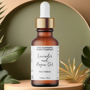 White Waterproof Cosmetics Dropper Bottle 