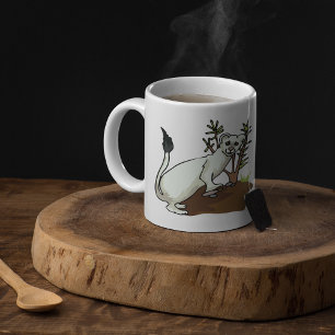 White Weasel Ermine Winter Stoat Wildlife Coffee Mug