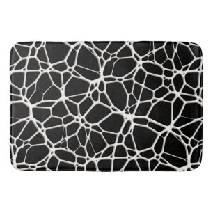 White Web Texture + your bachgr. & ideas Bath Mat