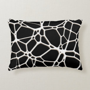 White Web Texture + your bachgr. & ideas Decorative Cushion