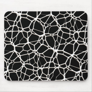White Web Texture + your bachgr. & ideas Mouse Mat