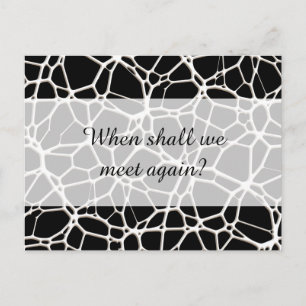 White Web Texture + your bachgr. & ideas Postcard
