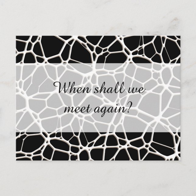White Web Texture + your bachgr. & ideas Postcard (Front)