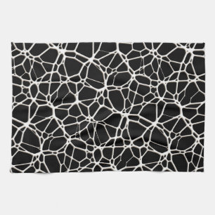White Web Texture + your bachgr. & ideas Tea Towel