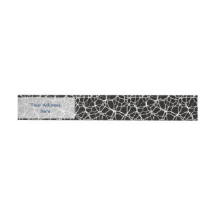 White Web Texture + your bachgr. & ideas Wraparound Address Label