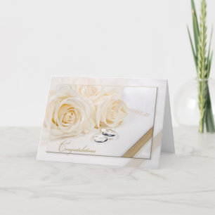 White Wedding Bible Card