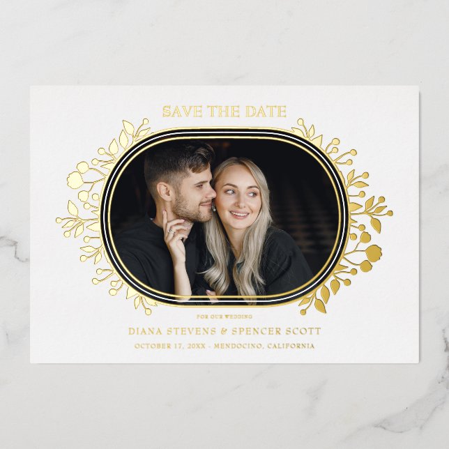 White Wedding Fancy Ornament Frame Flowers (Front)