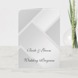 White Wedding Program Programme