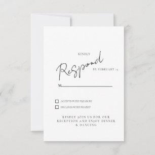 White  Wedding RSVP Dinner & Dancing
