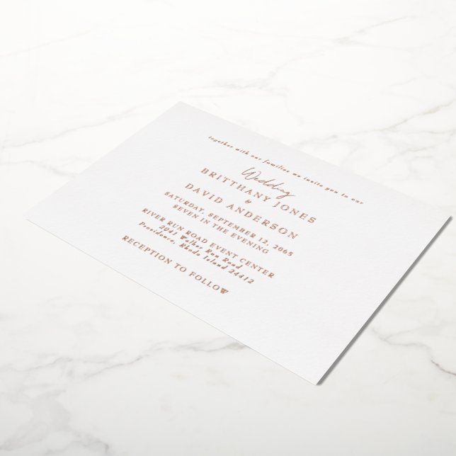 White Wedding  Together With .. Rose Gold Foil  (Rotated)