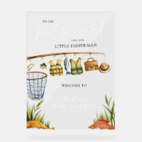 White Welcome to our Reel Excited Fisherman Baby 