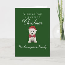 White Westie Christmas Whimsical