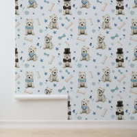 White Westie with Accessories Whimsical