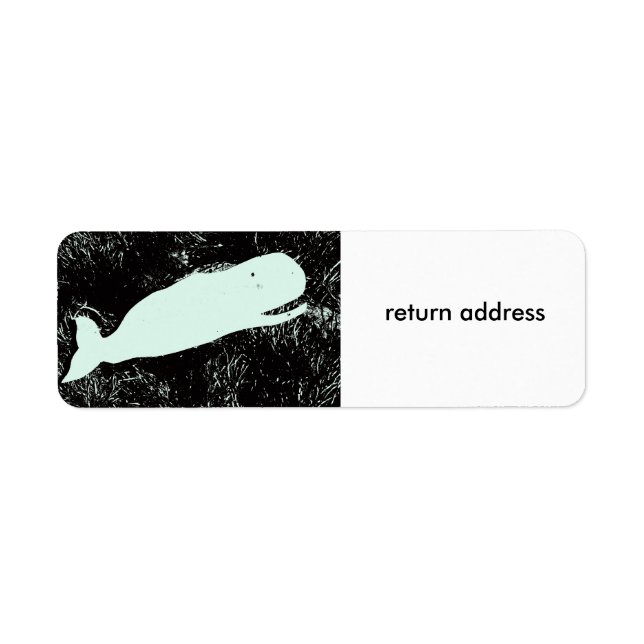 white whale return address label (Front)
