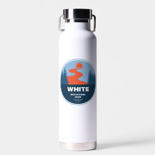 White Wild and Scenic River Oregon Water Bottle