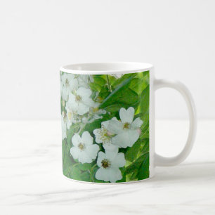 White Wild Rose 11 Oz Mug