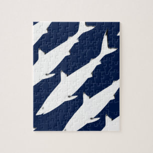 white wild shark - sea animals jigsaw puzzle