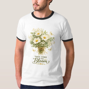 White Wildflower Bouquet T-Shirt