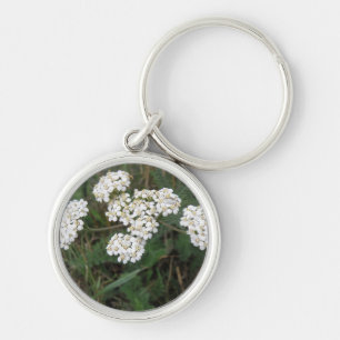 White Wildflowers Keychain