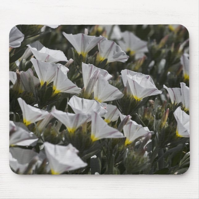 white wildflowers mouse mat (Front)