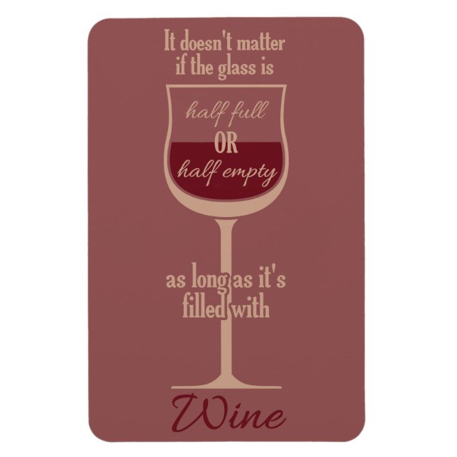 White Wine Glass magnet (Vertical)