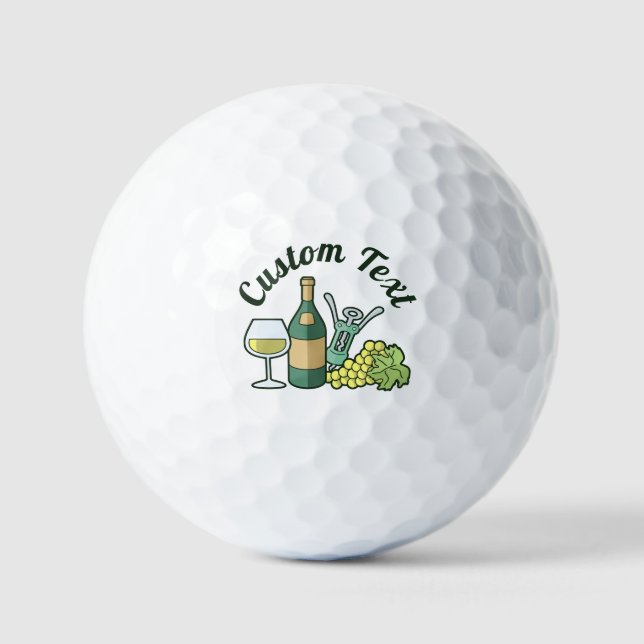 White Wine Golf Balls (Front)