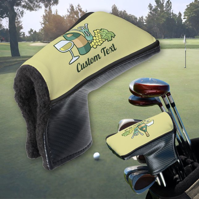 White Wine Golf Head Cover (Creator Uploaded)